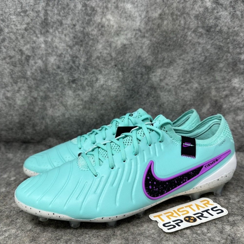 Nike Tiempo Legend 10 Elite AG Soccer Cleats Mens Sz 9.5 Turquoise Peak Ready Pk